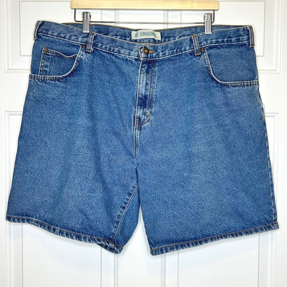 Faded Glory Mens Size 44‎ Blue Denim Jean Shorts Casual Workwear Classic Fit